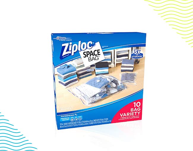 packing clothes in ziploc bags