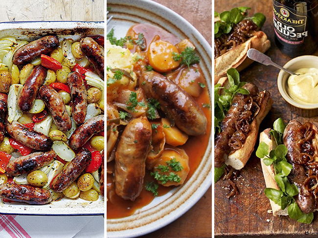 Various delightful sausage dishes