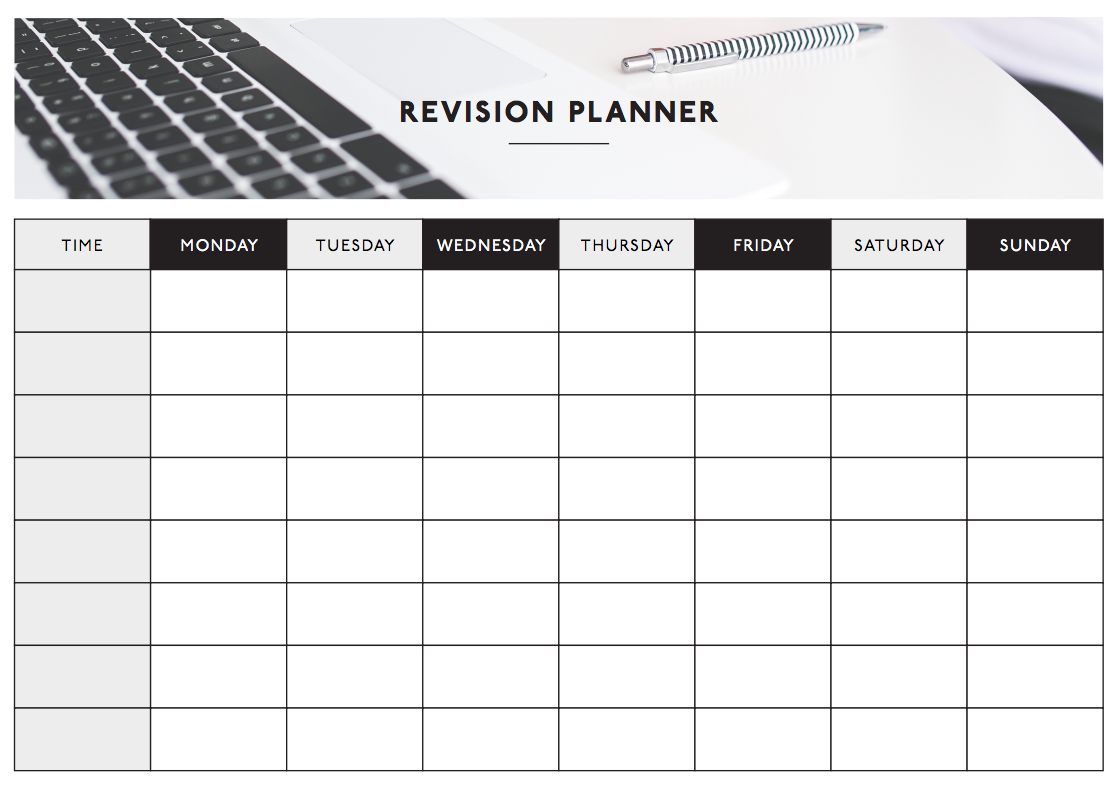 study timetable university